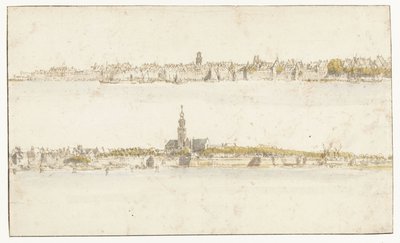 Two Views of Antwerp by Gillis Neyts